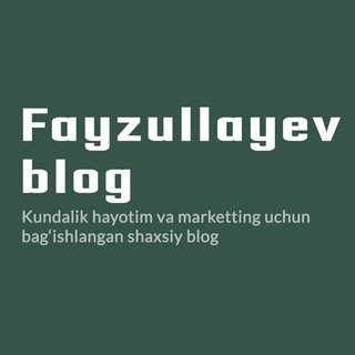 Fayzullayev blog