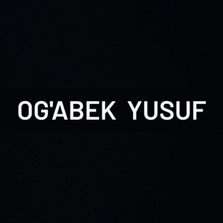 Og'abek Yusuf || Blog