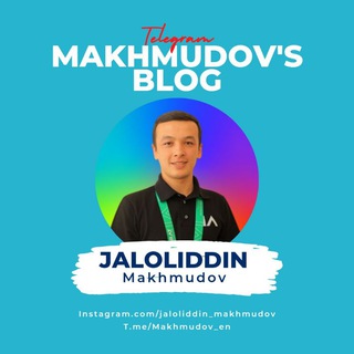 Makhmudov's blog