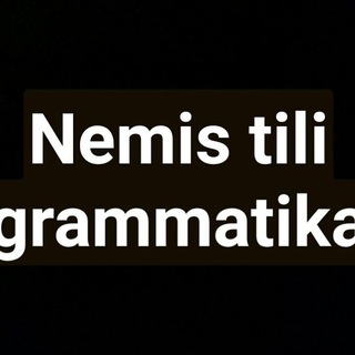 Nemis tili grammatika🇩🇪