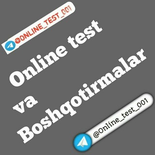 Online test✏️ va Boshqotirmalar🧠