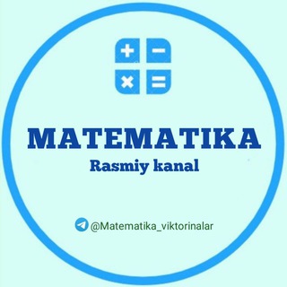 Matematika | Rasmiy kanal