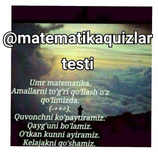 Matematika va fizika quiz channel