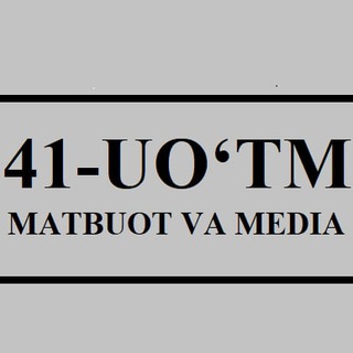 41-UO‘TM Matbuot va Media yo‘nalishi