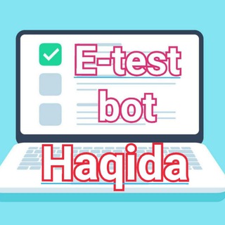 e-Test Bot yangiliklar kanali