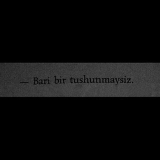 - Bari bir tushunmaysiz...