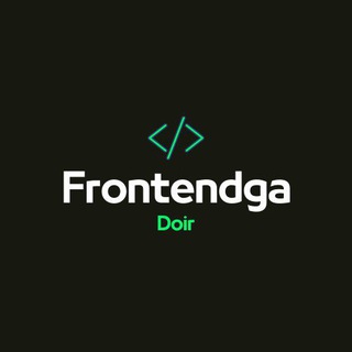 Frontend'ga doir!