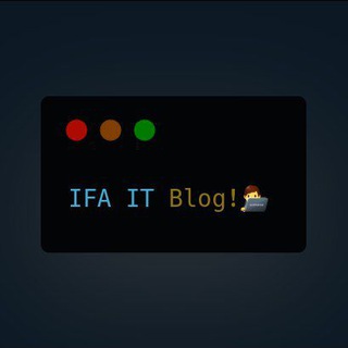 IFA IT Blog!👨‍💻