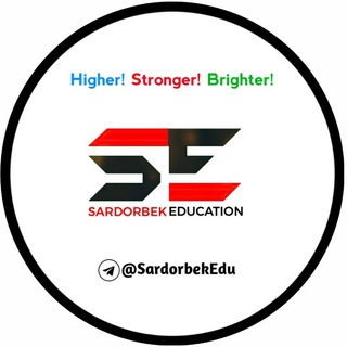 @SardorbekEdu | ENGLISH